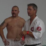 NoGi küzdelem előtt mesterével sensei Kovács Gáborral