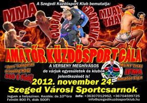 Az Amatőr Küzdősport Gála plakátja