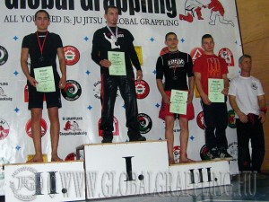 NoGi Grappling Kadet Fiú 71 kg. kategória dobogója