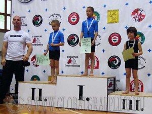 NoGi Grappling Gyermek fiú 25 kg. dobogója