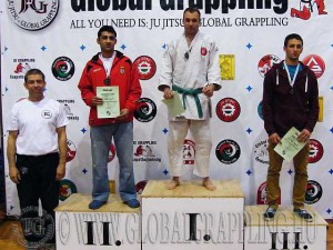 Combat Grappling Felnőtt Férfi 85 kg. dobogója