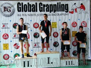 NoGi Grappling Junior Fiú 71 kg. dobogója