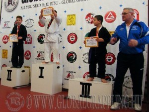 A Gi Grappling Gyermek1 Fiú 40+ kg. kategória dobogója