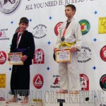 A Gi Grappling Ifjúsági1 Fiú 35 kg. kategória dobogója