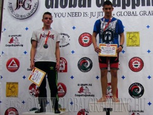 A NoGi Grappling Ifjúsági2 Fiú 66 kg. kategória dobogója