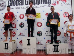 A NoGi Grappling Junior Fiú 71 kg. kategória dobogója