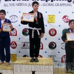 A Gi Grappling Gyermek2 Fiú 50 kg. kategória dobogója