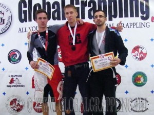 A Gi Grappling Felnőtt Férfi 65 kg. kategória dobogója