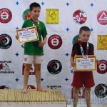 A Gi Grappling Gyermek1 Fiú 30 kg. kategória dobogója