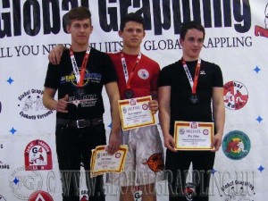 A NoGi Grappling Junior Fiú 79 kg. kategória dobogója