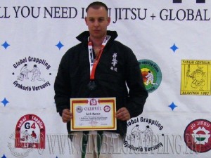 A Combat Grappling Felnőtt Férfi 65 kg. kategória dobogója