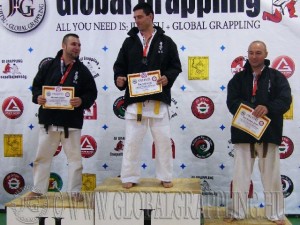 A Combat Grappling Felnőtt Férfi 85 kg. kategória dobogója