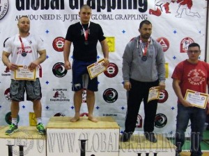 A NoGiGrappling Felnőtt Férfi 105 kg. kategória dobogója