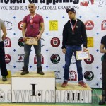 A NoGi Grappling Felnőtt Férfi 75 kg. kategória dobogója