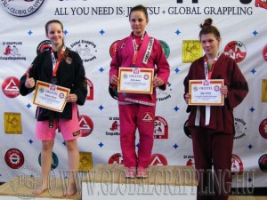 A Gi Grappling Ifjúsági 2 Leány 48 kg dobogója