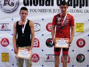 A NoGi Grappling Ifjúsági 2 Fiú 66 kg dobogója