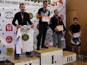A NoGi Grappling Felnőtt Férfi 75 kg dobogója