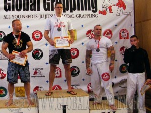 A NoGi Grappling Felnőtt Férfi 95 kg dobogója