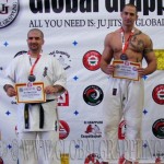 A Combat Grappling Felnőtt Férfi 105 kg dobogója