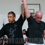 Fekete Sándor győztest hirdet a NoGi küzdelem végén