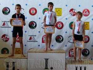 NoGi Grappling Gyermek 1 Fiú 35 kg. dobogója