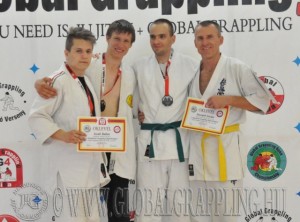 Combat Grappling Felnőtt Férfi 75 kg dobogója