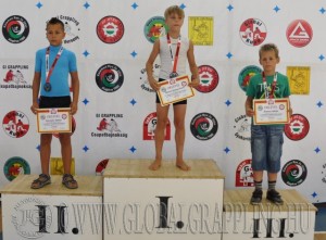 NoGi Grappling Gyermek 1 Fiú 40 kg dobogója