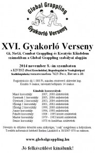 A XVI. Gyakorló Verseny plakátja