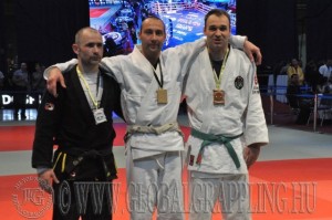 A Combat Grappling Férfi 85 kg első három helyezettje