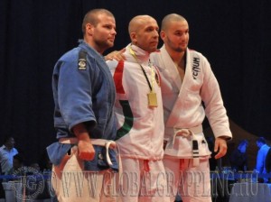 A Gi Grappling Férfi 90 kg kategória első három helyezettje
