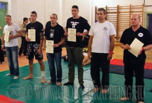 Kesztyűs Küzdelem 75+ kg. kategória eredményhirdetése