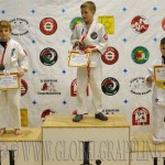 A Gi Grappling Gyermek 1 Fiú 40 kg. kategória dobogója