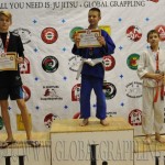 A Gi Grappling Ifjúsági 1 Fiú 40 kg. kategória dobogója