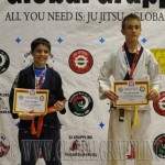 A Gi Grappling Ifjúsági 2 Fiú 50 kg. kategória dobogója