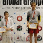 A Gi Grappling Ifjúsági 2 Fiú 65 kg. kategória dobogója