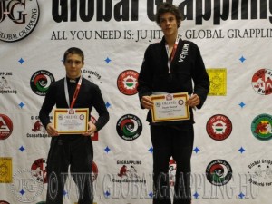 A Gi Grappling Junior Fiú 60 kg. kategória dobogója