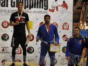 A Gi Grappling Felnőtt Férfi 75 kg. kategória dobogója