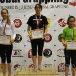 A NoGi Grappling Ifjúsági 2 Leány 55 kg. kategória dobogója