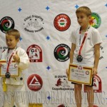 A NoGi Grappling Manó Fiú 30 kg. kategória dobogója