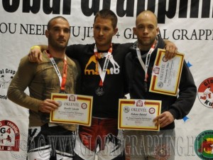 A NoGi Grappling Felnőtt Férfi 75 kg. kategória dobogója