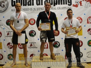 A NoGi Grappling Felnőtt Férfi 90 kg. kategória dobogója