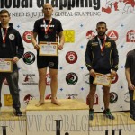 A NoGi Grappling Kezdő Felnőtt Férfi 75 kg. kategória dobogója