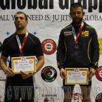 A NoGi Grappling Kezdő Felnőtt Férfi 80 kg. kategória dobogója