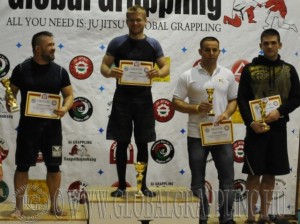 A NoGi Open Férfi 80+ kg. kategória dobogója