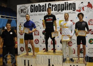 A NoGi Férfi Open -80 kg. kategória dobogója