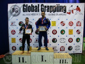 A Gi Grappling Felnőtt Férfi 70 kg. kategória dobogója