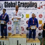 A Gi Grappling Kezdő Felnőtt Férfi 90 kg. kategória dobogója
