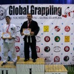 A Gi Grappling Kezdő Felnőtt Férfi 95 kg. kategória dobogója