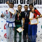 A Gi Grappling Felnőtt Férfi 75 kg. kategória dobogója