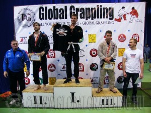 A Gi Grappling Felnőtt Férfi 80 kg. kategória dobogója